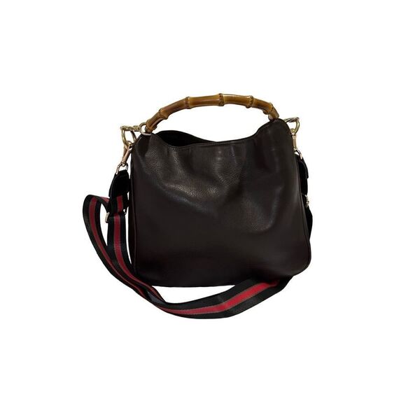 Gucci leather bag with bamboo handles - Picture 6 of 14